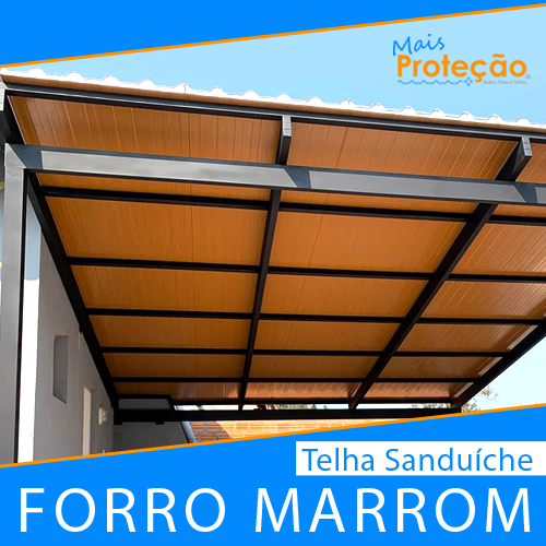 TELHA SANDUICHE FORRO MARROM