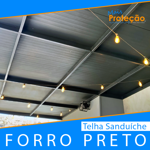 TELHA SANDUICHE FORRO PRETO